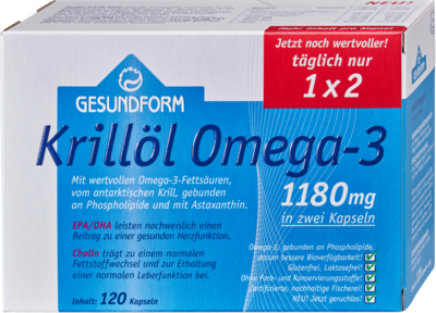 GESUNDFORM Krillöl 1180 mg Antarktis Kapseln