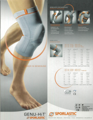 GENU-HIT WING Kniebandage Gr.1 platinum 07089